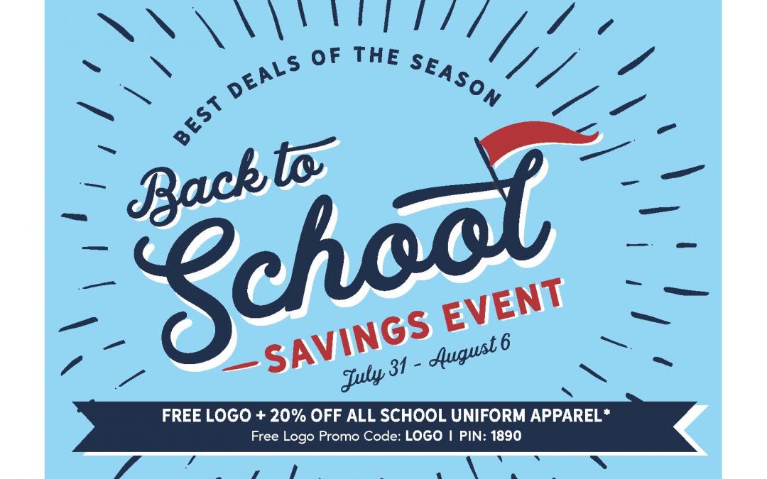 Lands’ End Back to School Savings Event, July 31 – August 6