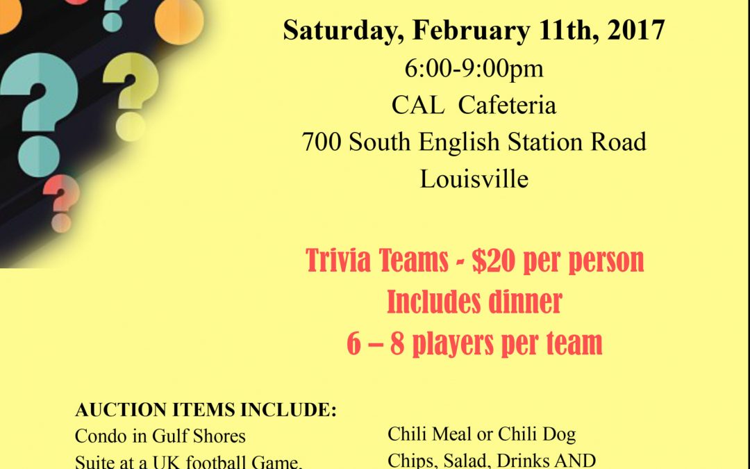 CAL Softball Hosts Trivia Night & Silent Auction