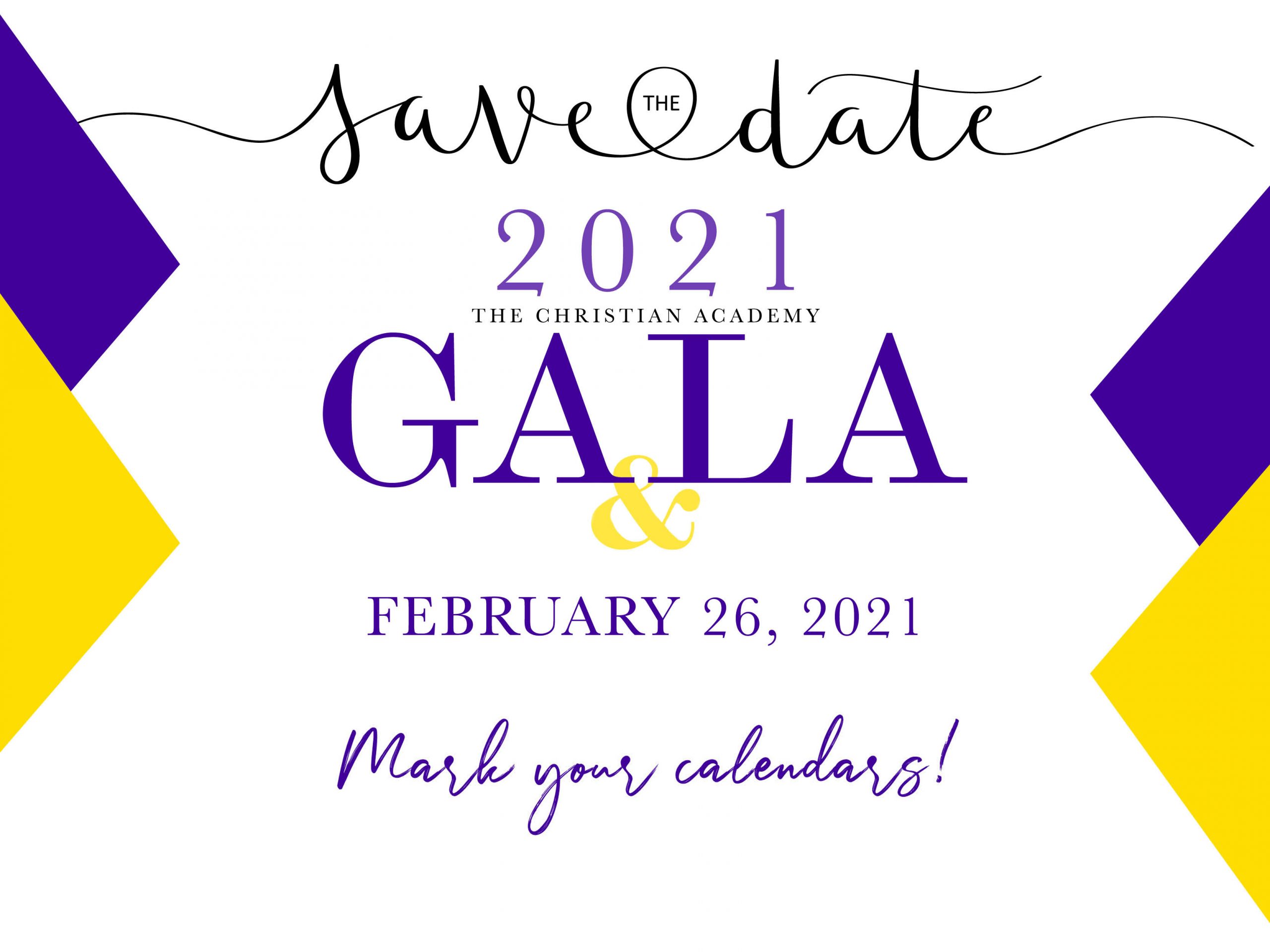 Save-Date-Gala-2021 Christian Academy School System | Gala 2021