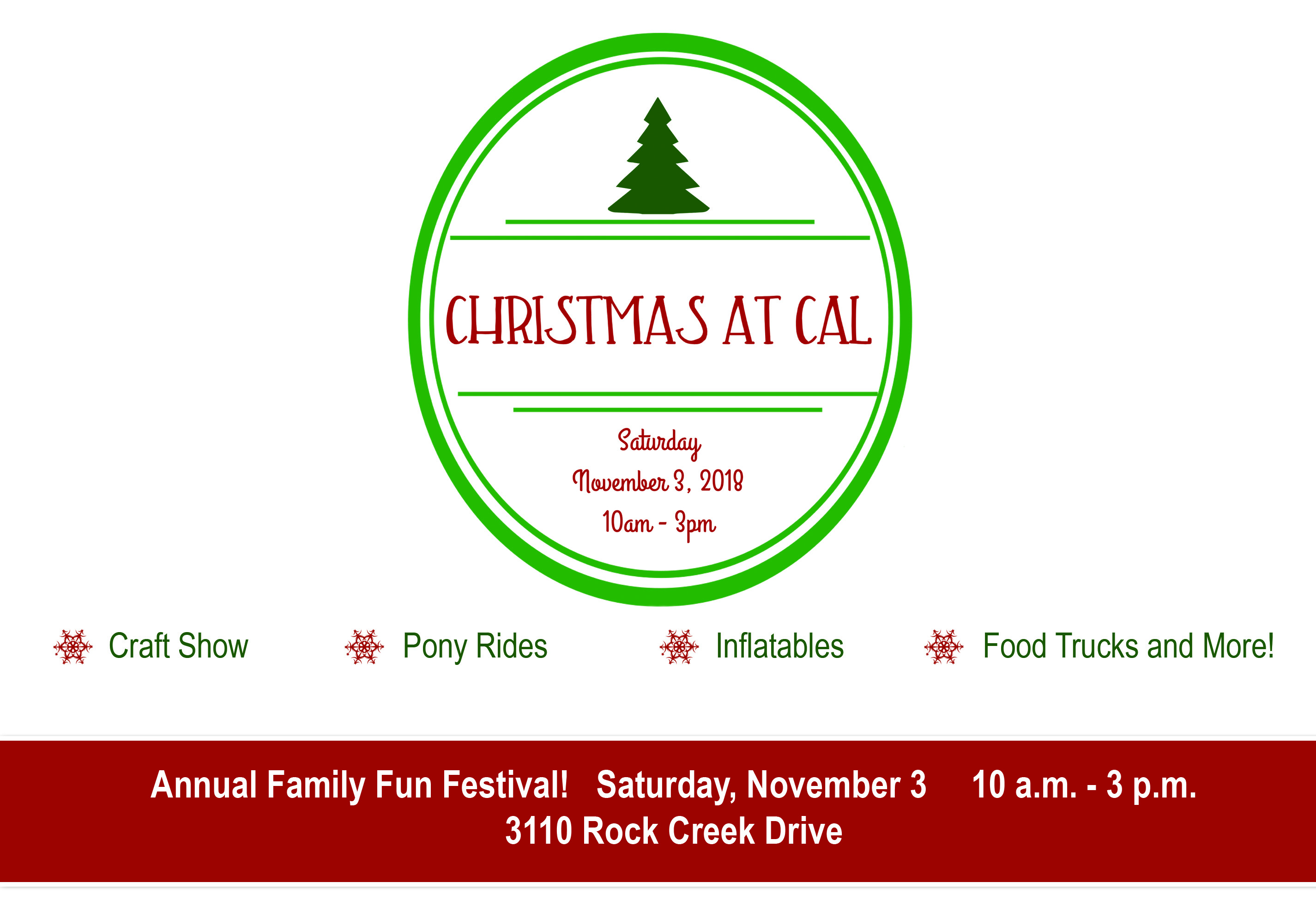 Christian Academy School System | Christian Academy of Louisville | Rock Creek | Christmas at CAL | November 3, 2018