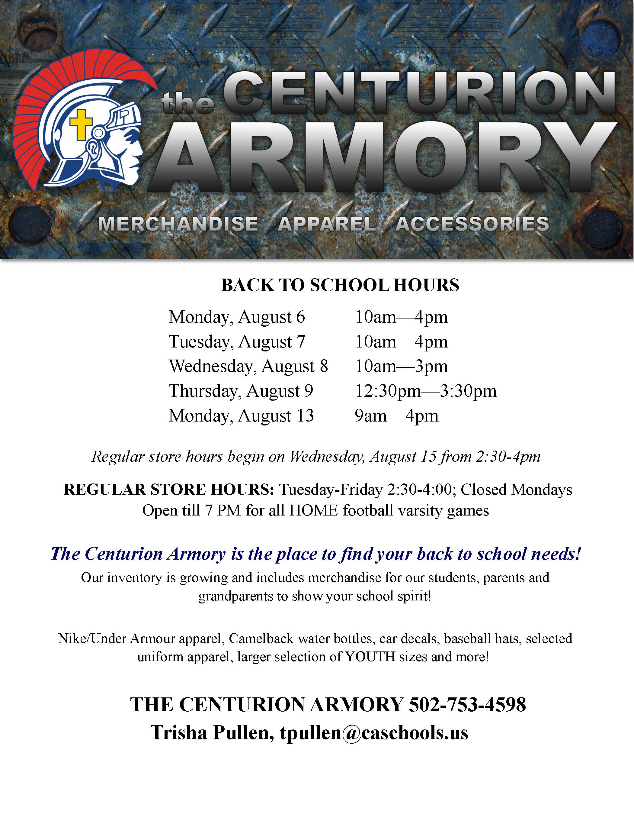 Christian Academy School System | Christian Academy of Louisville | Centurion Armory | Back-to-School 2018