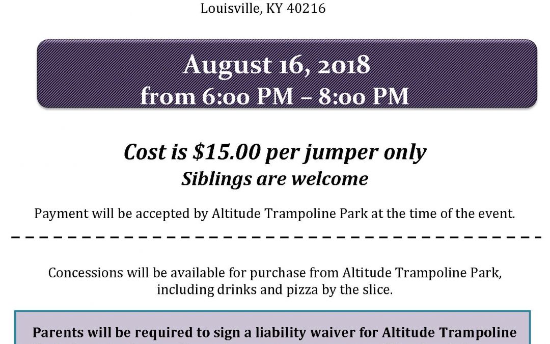 Back-to-School Bash at Altitude Trampoline Park, August 16!