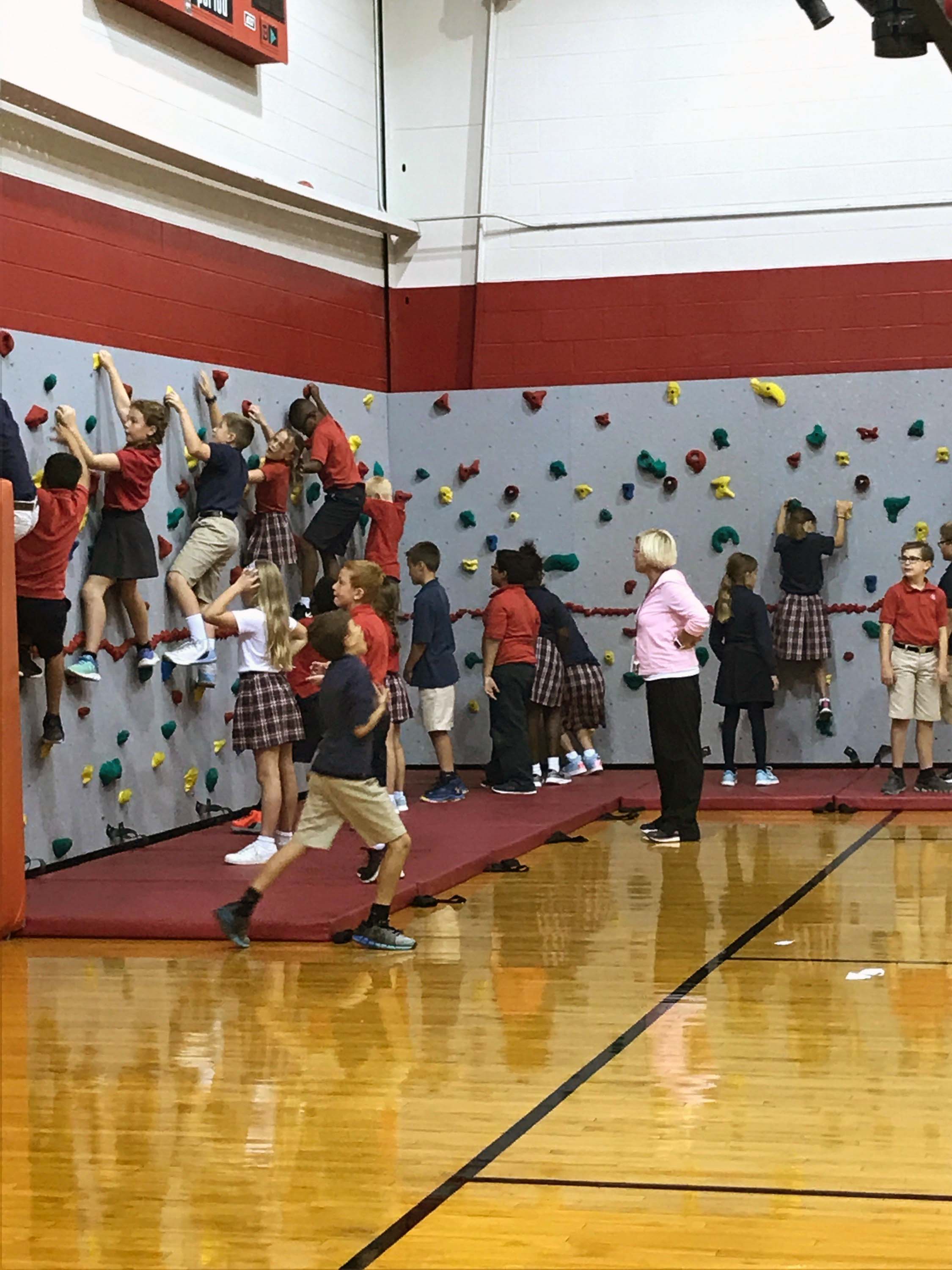 Christian Academy School System | Christian Academy of Louisville | English Station Campus | Traverse Climbing Wall | PTO