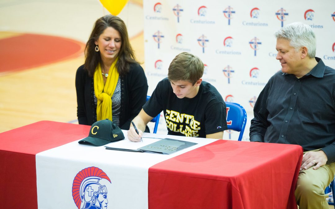 Cal Lewellyn Signs to Play Football at Centre College