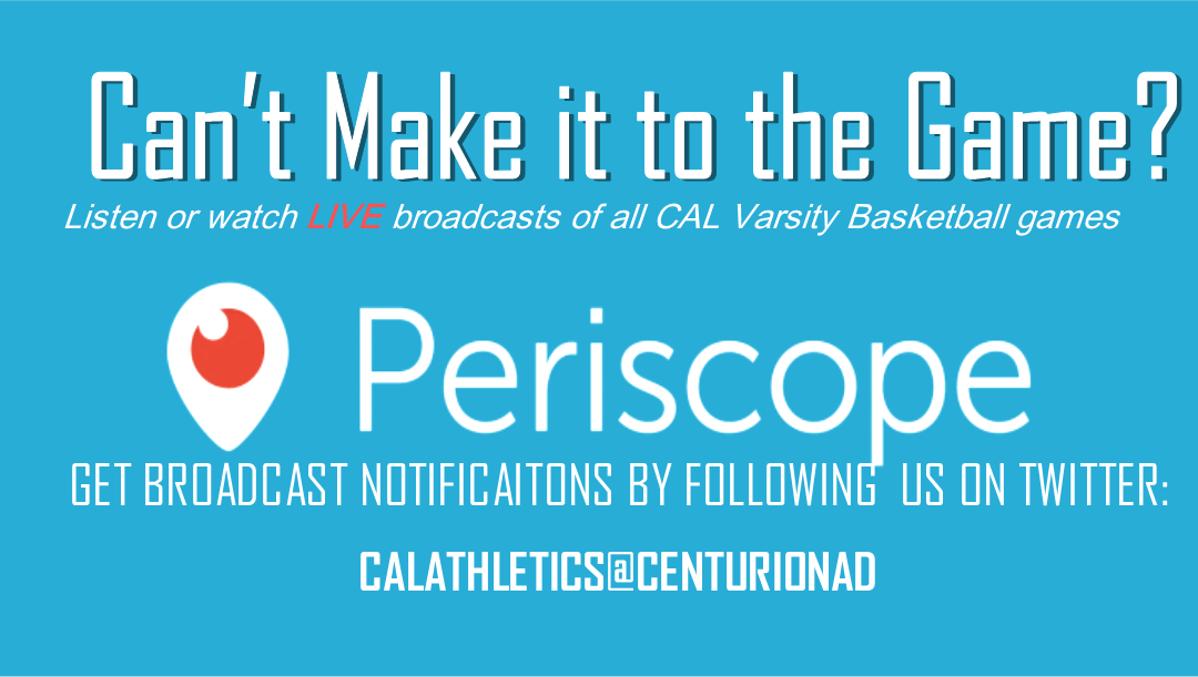 Listen & Watch CAL Varsity Basketball Games LIVE!