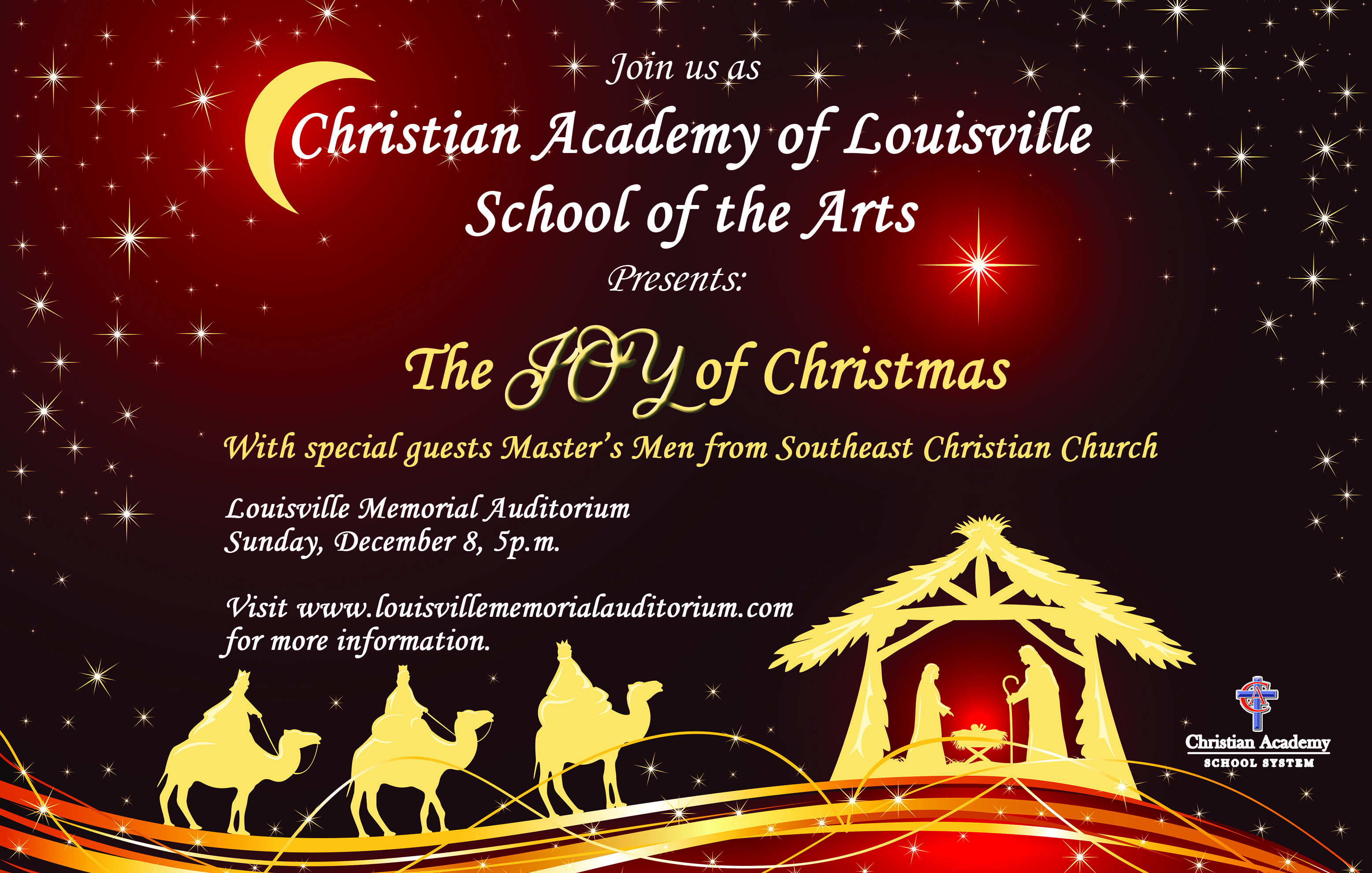 Christian Academy School System | Christian Academy of Louisville | School of the Arts | The Joy of Christmas | December 8