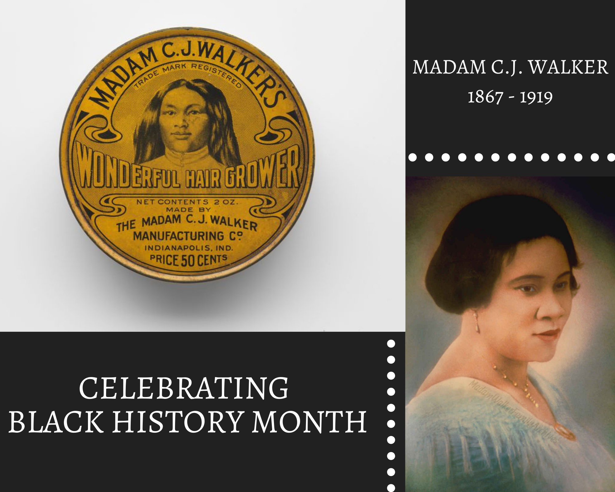 Christian Academy School System | Celebrating Black History Month | Madam C.J. Walker