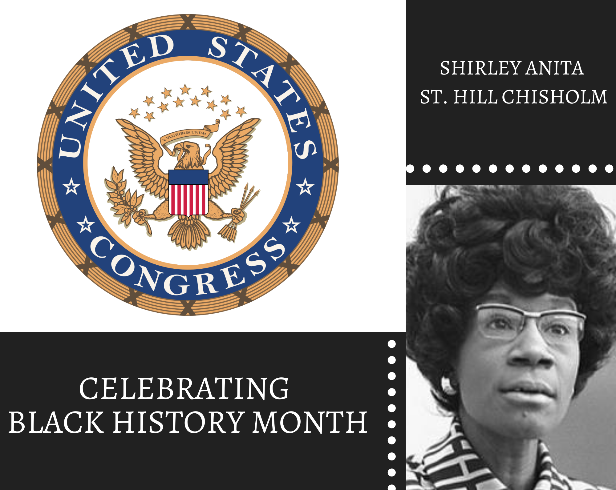 Christian Academy School System | Celebrating Black History Month | Shirley Anita St. Hill Chisholm