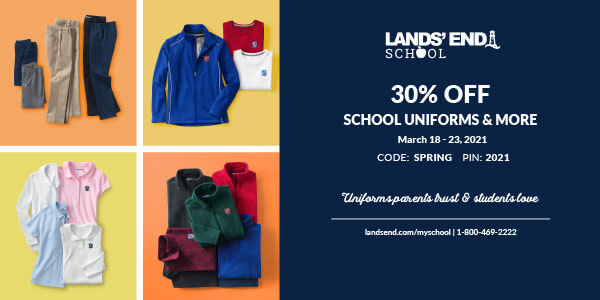 Christian Academy School System | Lands' End Uniform | 30% OFF | March 18 - 23
