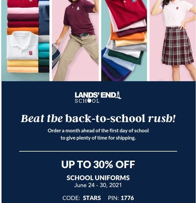 Beat the Back-to-School Rush with Lands’ End, June 24-30