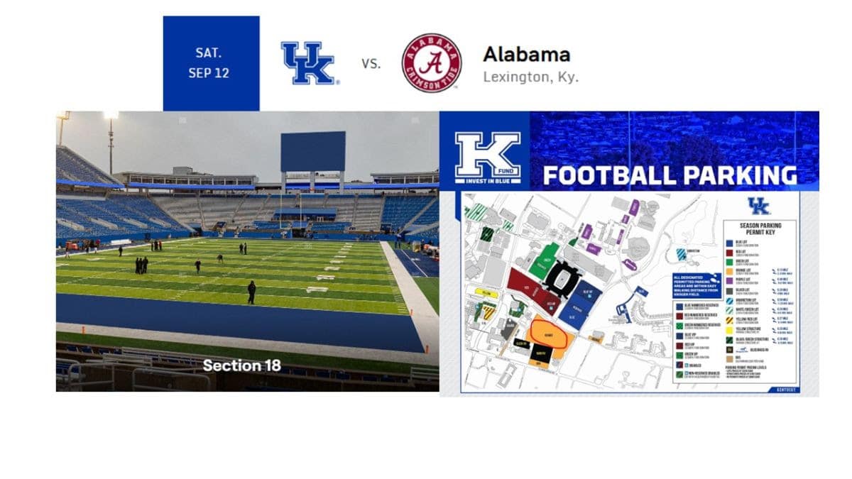 2026 Gala Live Auction  - 4 Tickets to UK vs. Alabama Football Game and Parking Pass
