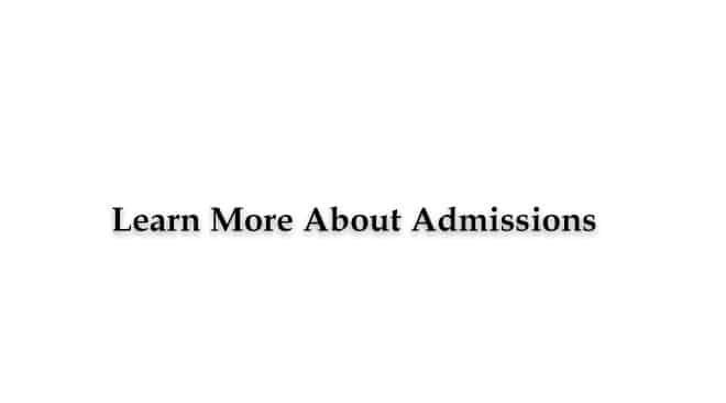 Christian Academy Learn More About Admissions