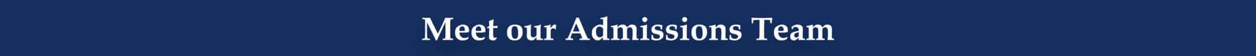 Admissions 2026_Website Refresh_Bars (2)_Meet Our Admissions Team_v2 Christian Academy Admissions Meet Our Team
