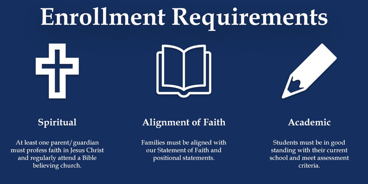 Christian Academy Enrollment Requirements