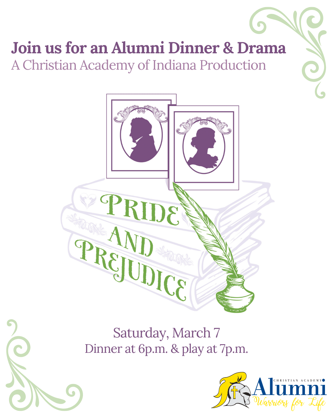 Christian Academy of Indiana Alumni Dinner and Drama 2026 - Pride and Prejudice