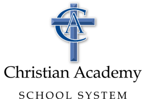 Christian Academy School System | Logo | Blue Stacked
