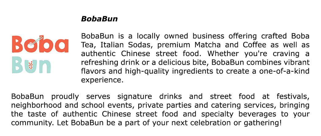 This is a feature of BobaBun for the 2025 Gala.