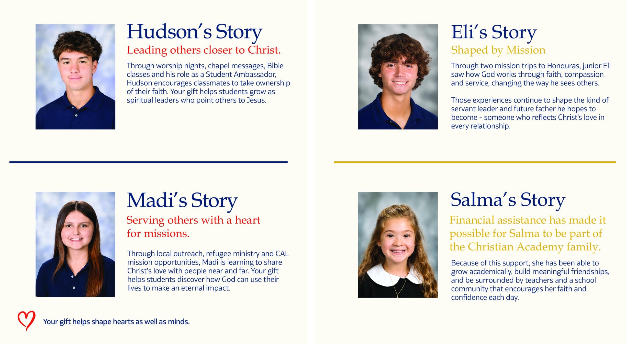 Christian Academy of Louisville Annual Fund Stories 2026