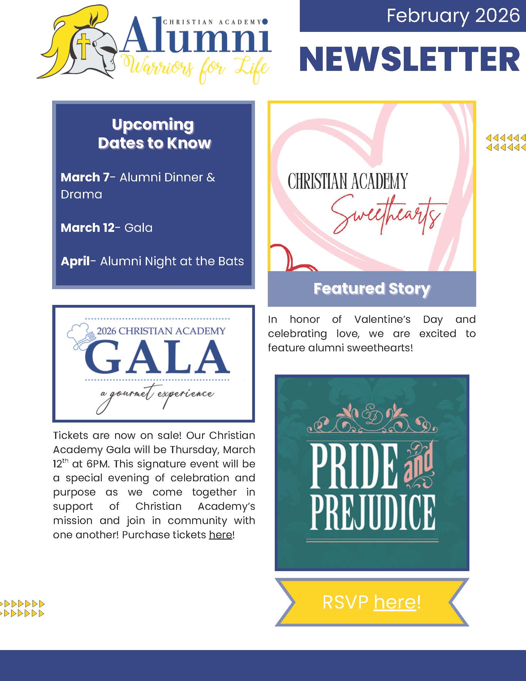 Christian Academy of Indiana Alumni Newsletter February 2026