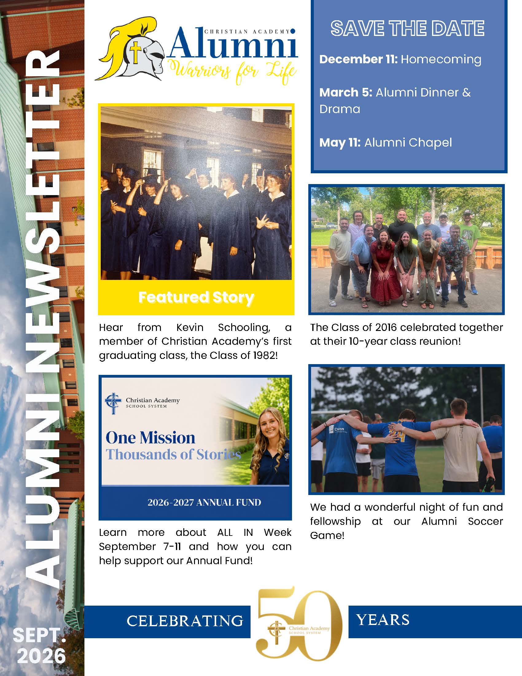 CAI Alumni Newsletter- September 2026_Page_1 Christian Academy of Indiana Alumni Newsletter September 2026