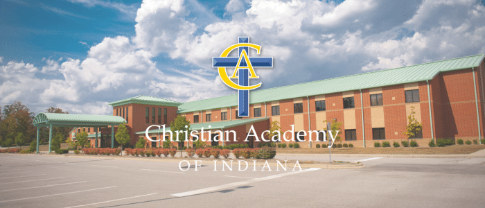 Christian Academy of Indiana Campus with Logo