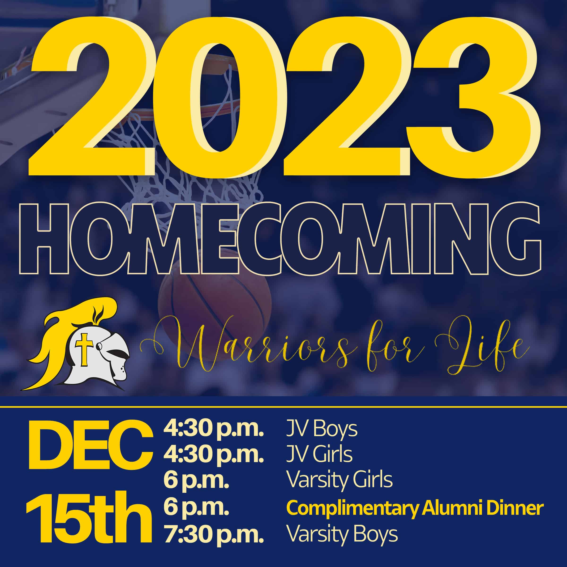 Christian Academy School System | Christian Academy of Indiana | Athletics | 2023 Homecoming | December 15