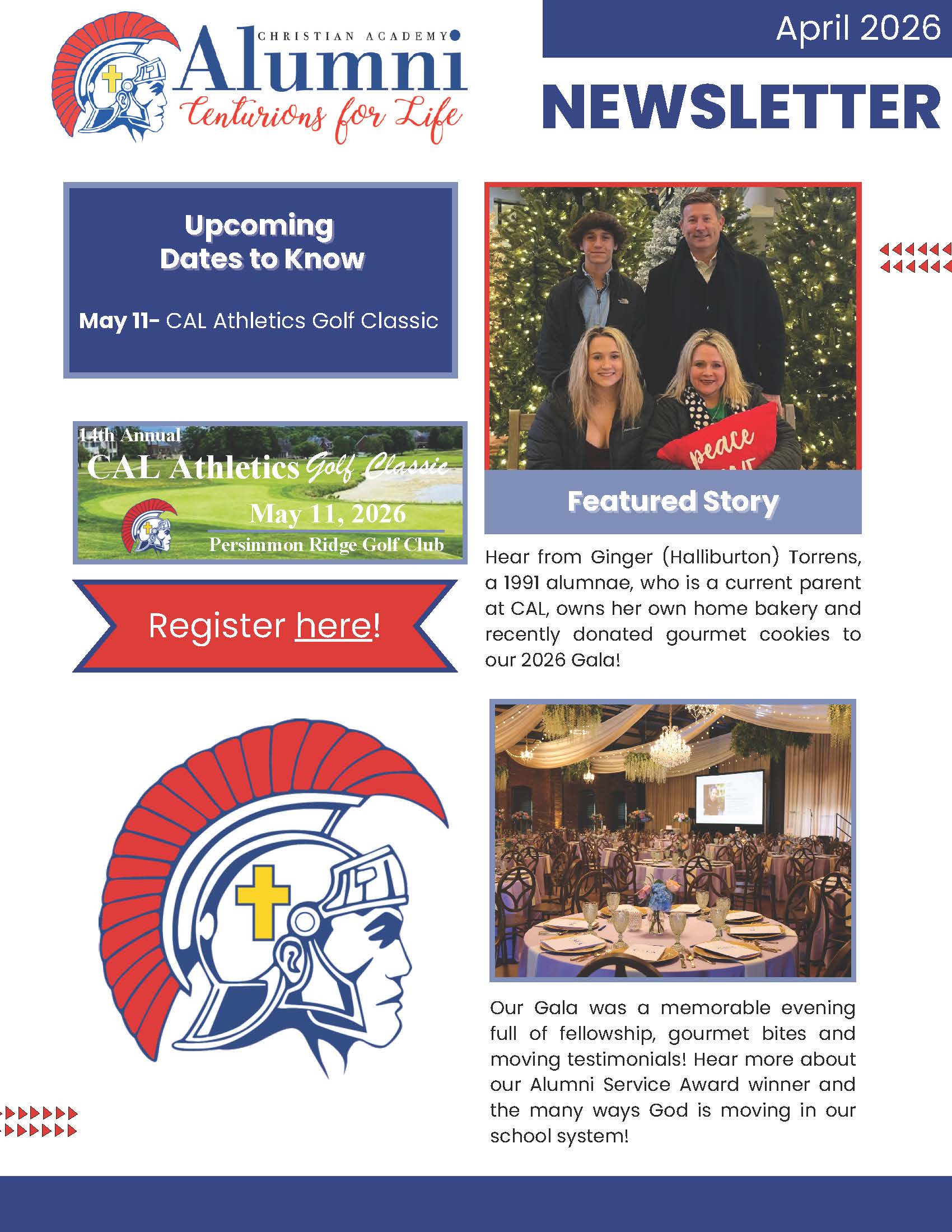 Christian Academy of Louisville Alumni Newsletter April 2026
