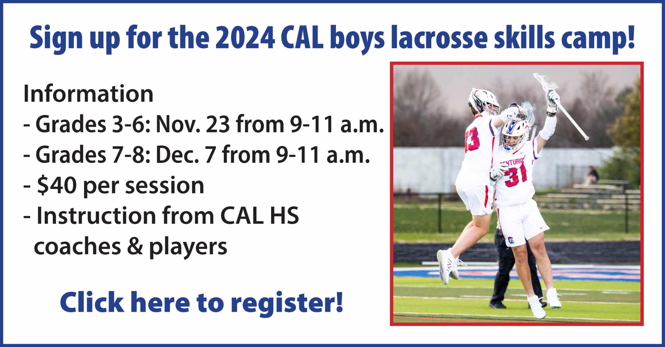 Christian Academy School System | Christian Academy of Louisville | Centurion Athletics | Boys Lacrosse Skills Camp 2024