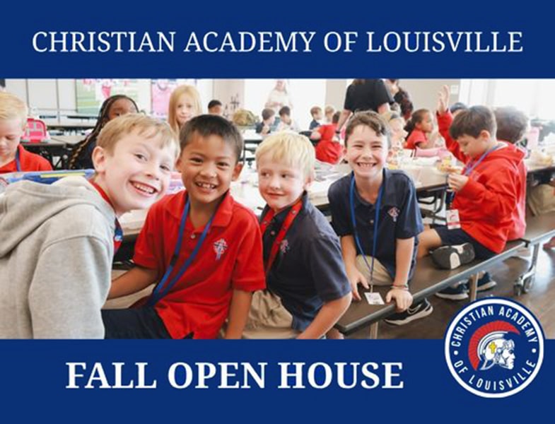 CAL Postcard- Website - 1 Christian Academy of Louisville Fall Open House 2026