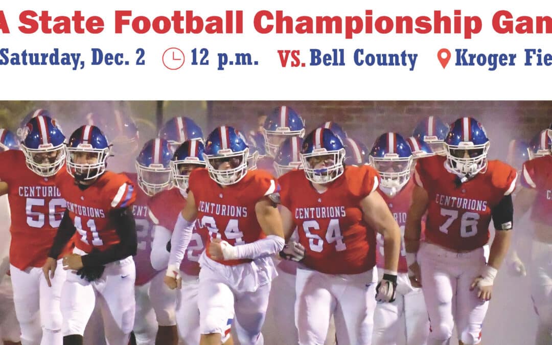Support Your Centurions this Saturday, December 2, at State!
