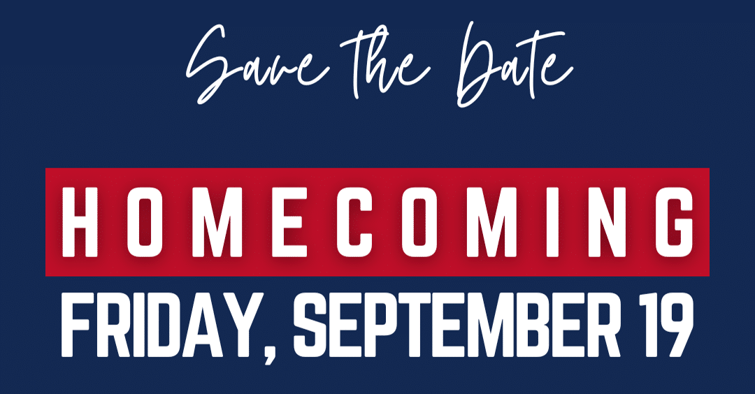 CAL Homecoming Save the Date 2025_Banner Christian Academy of Louisville Homecoming 2025 Save the Date for Friday, September 19