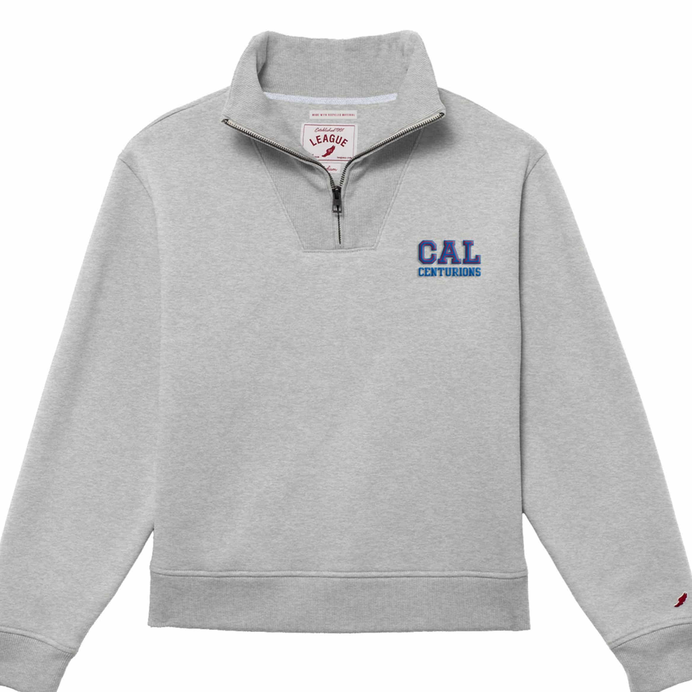 Centurion Spirit Wear October 15 Grey QuarterZip Christian Academy of Louisville Centurion Armory Spirit Wear