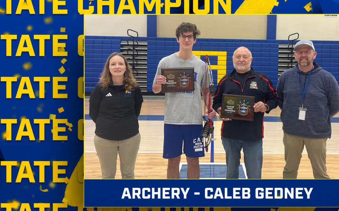 Congratulations to State Champion Caleb Gedney – CAI Archery