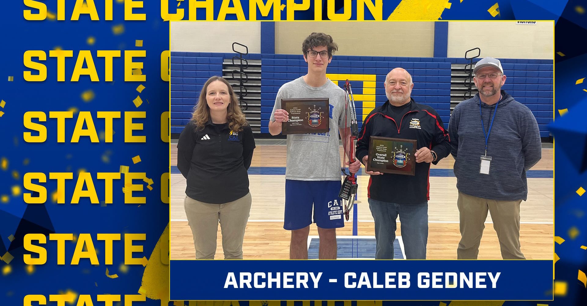Christian Academy School System | Christian Academy of Indiana | Warrior Athletics | 2024 State Champion | Archery | Caleb Gedney
