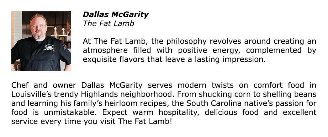 Christian Academy School System | Support | 2025 Gala | Featured Chef | Dallas McGarity | The Fat Lamb