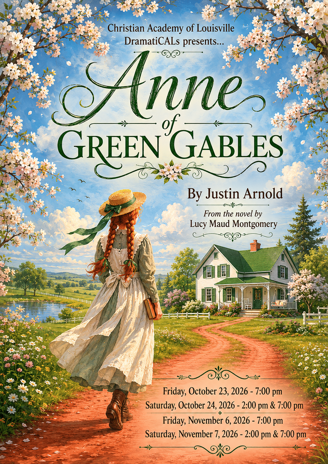 Christian Academy of Louisville DramatiCALs Present Anne of Green Gables October 23-24