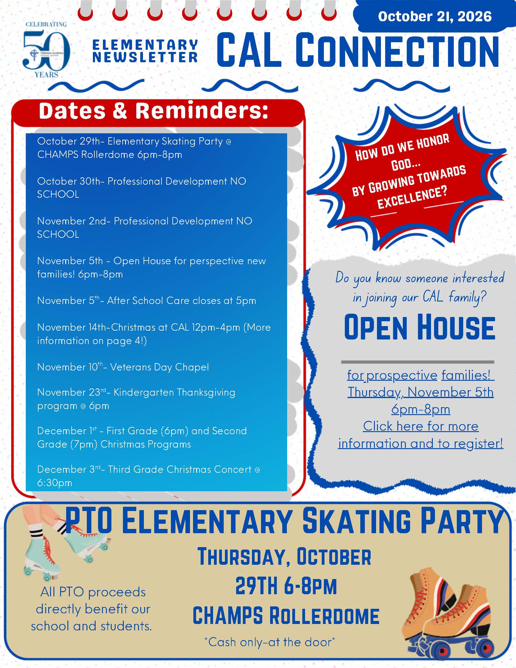 ES Elementary CAL Connection Newsletter 10-21-26_Page_1 Christian Academy of Louisville Elementary CAL Connection Newsletter October 21