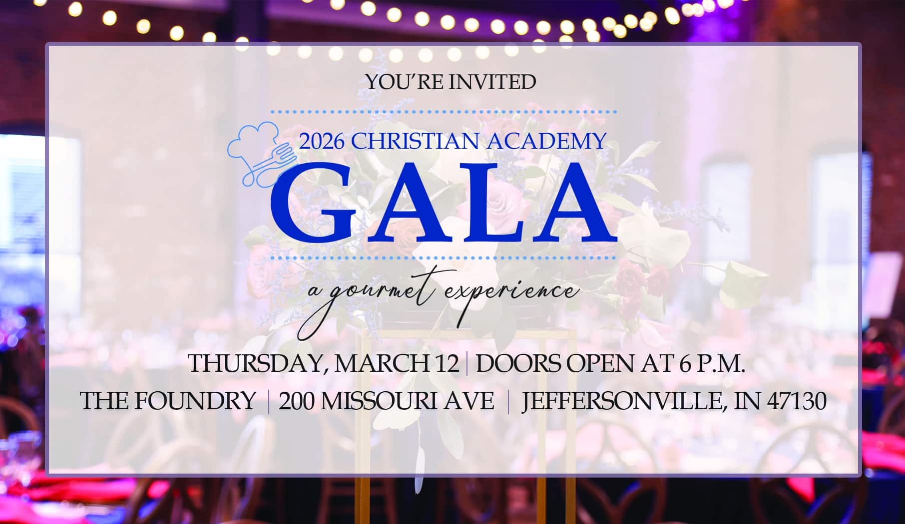 GALA 2026 Web Rotator Christian Academy School System Gala 2026