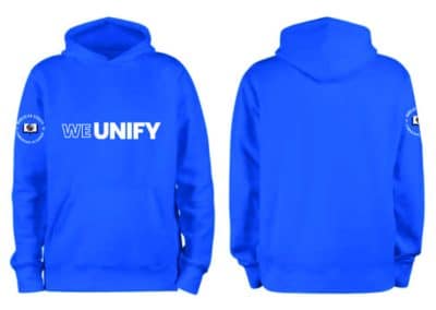 Christian Academy School System | Biblical Unity | We Unify Blue Hoodie