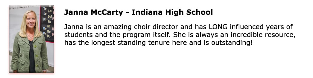 Christian Academy School System | Support | ALL IN Outstanding Teachers | Christian Academy of Indiana | High School | Janna McCarty