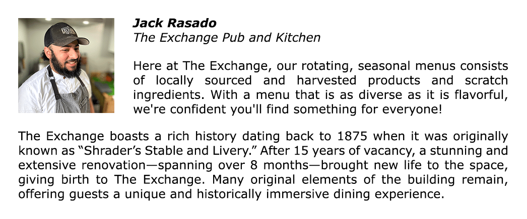 Christian Academy School System | Support | 2025 Gala | Featured Chef | Jack Rasado | The Exchange Pub and Kitchen