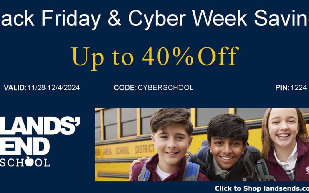 Lands’ End Black Friday and Cyber Week Savings, November 28 – December 4