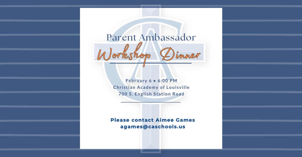 Parent Ambassador Workshop Dinner, February 6