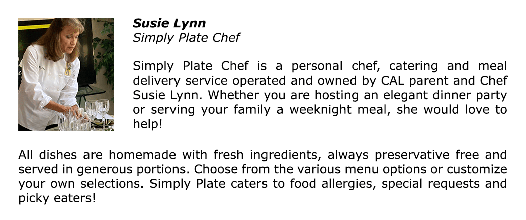 Christian Academy School System | Support | 2025 Gala | Featured Chef | Susie Lynn | Simply Plate Chef